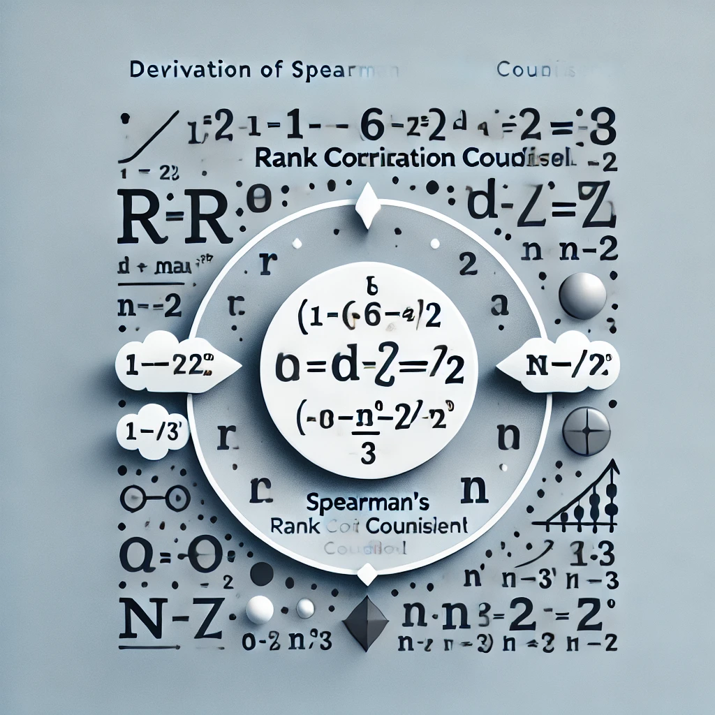 スピアマンの順位相関係数の導出