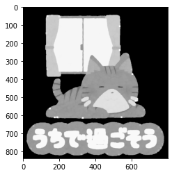 dilateで猫を膨張させる