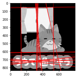 Hough（ハフ）変換で直線を見つけよう